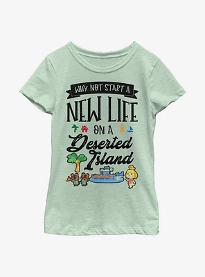 Nintendo Animal Crossing Start Anew Youth Girls T-Shirt
