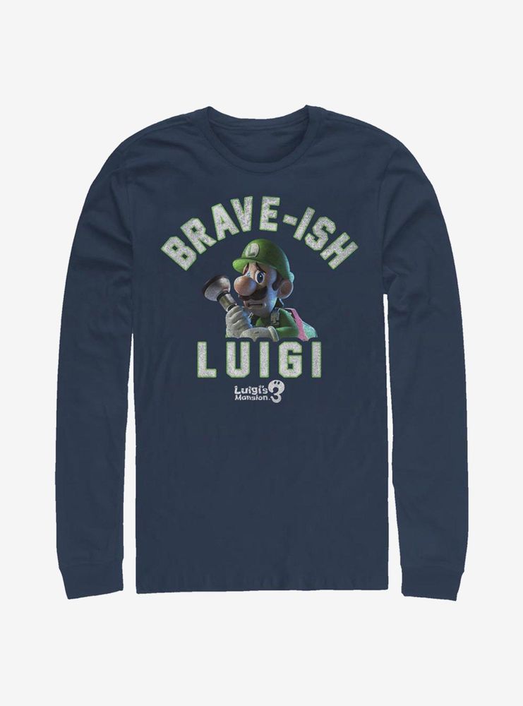 Nintendo Super Mario Brave-Ish Luigi Long-Sleeve T-Shirt