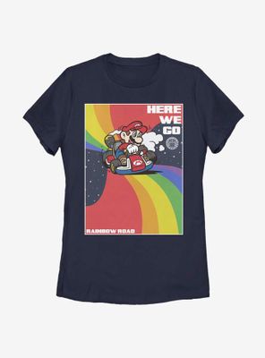 Nintendo Super Mario Here We Go Womens T-Shirt
