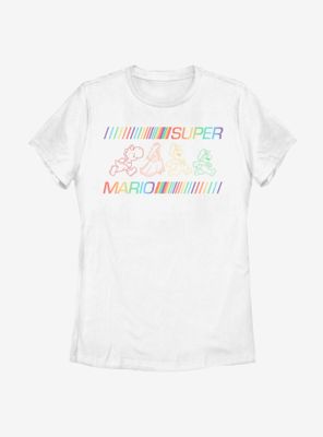 Nintendo Super Mario Rainbow Run Womens T-Shirt