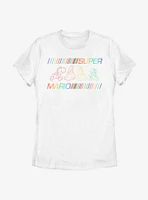 Nintendo Super Mario Rainbow Run Womens T-Shirt