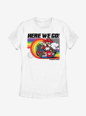 Nintendo Super Mario Rainbow Road Pride Womens T-Shirt