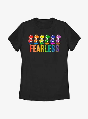 Nintendo Super Mario Yoshi Fearless Womens T-Shirt