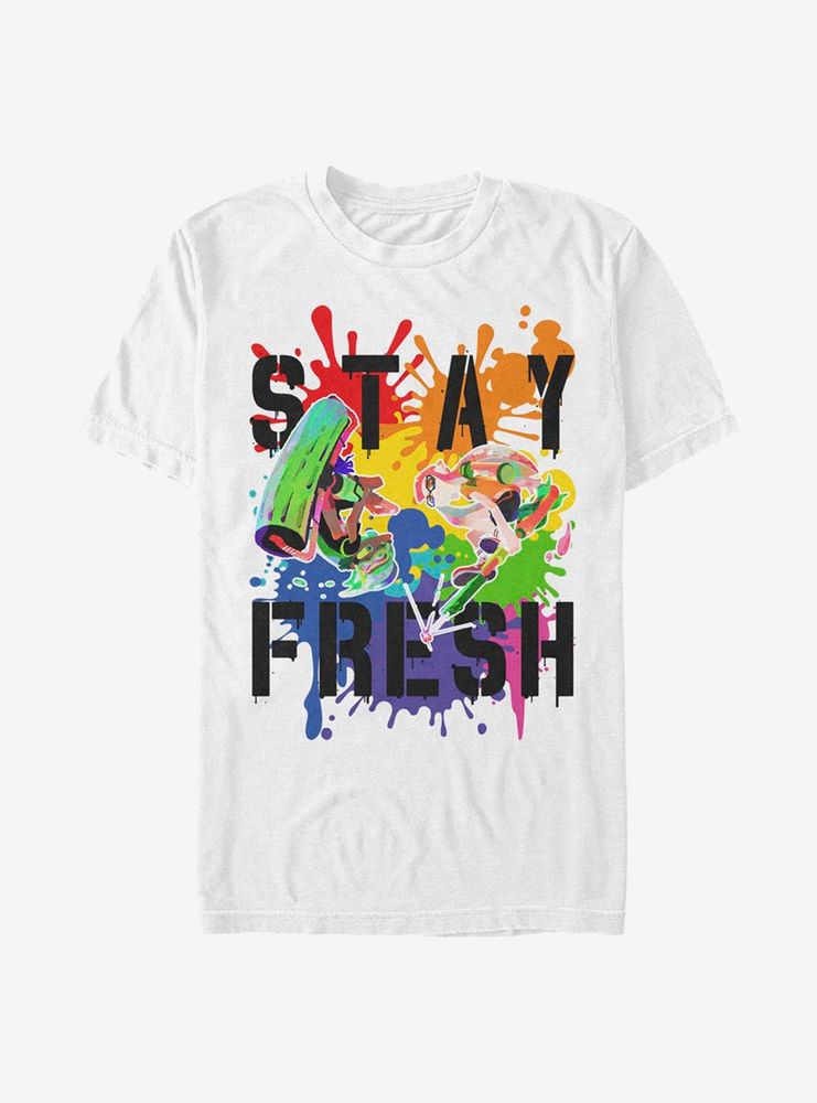 Nintendo Splatoon Rainbow Stay Fresh T-Shirt