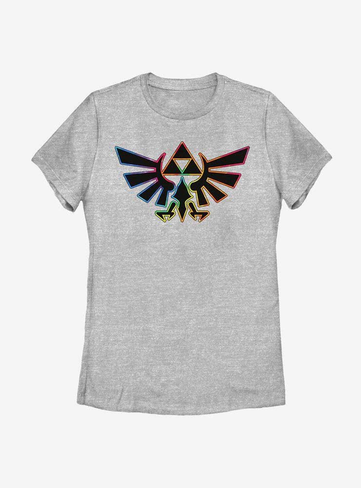 Nintendo The Legend Of Zelda Tie Dye Outline Womens T-Shirt