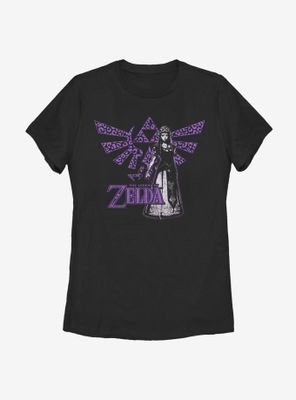 Nintendo The Legend Of Zelda Cheetah Crest Womens T-Shirt