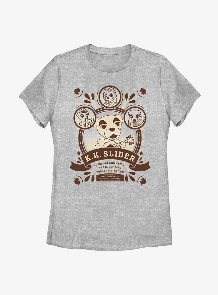 Nintendo Animal Crossing K.K. Slider At The Roost Womens T-Shirt
