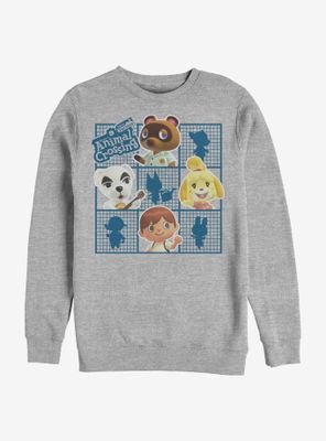 Nintendo Animal Crossing Character Grid Sweatshirt