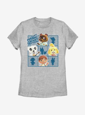Nintendo Animal Crossing Character Grid Womens T-Shirt