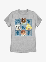Nintendo Animal Crossing Character Grid Womens T-Shirt