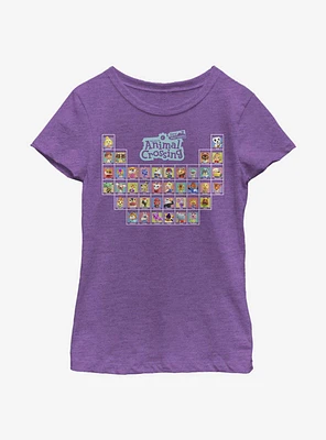 Nintendo Animal Crossing Periodically Youth Girls T-Shirt