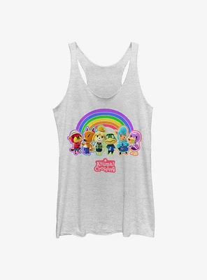 Nintendo Animal Crossing Rainbow Lineup Womens Tank Top