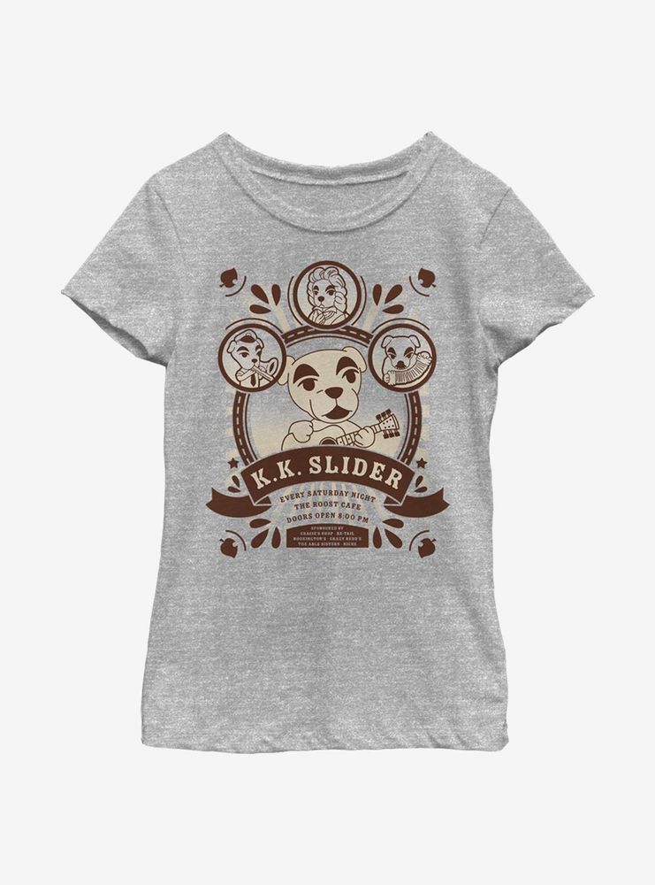 Nintendo Animal Crossing K.K. Slider At The Roost Youth Girls T-Shirt