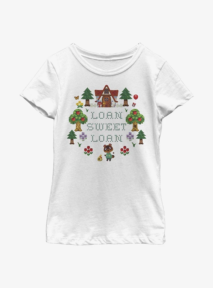 Nintendo Animal Crossing Sweet Loan Youth Girls T-Shirt