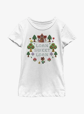 Nintendo Animal Crossing Sweet Loan Youth Girls T-Shirt