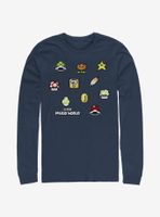 Nintendo Super Mario Maker Items Scatter Long-Sleeve T-Shirt