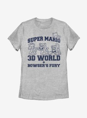 Nintendo Super Mario 3D World Collegiate Womens T-Shirt