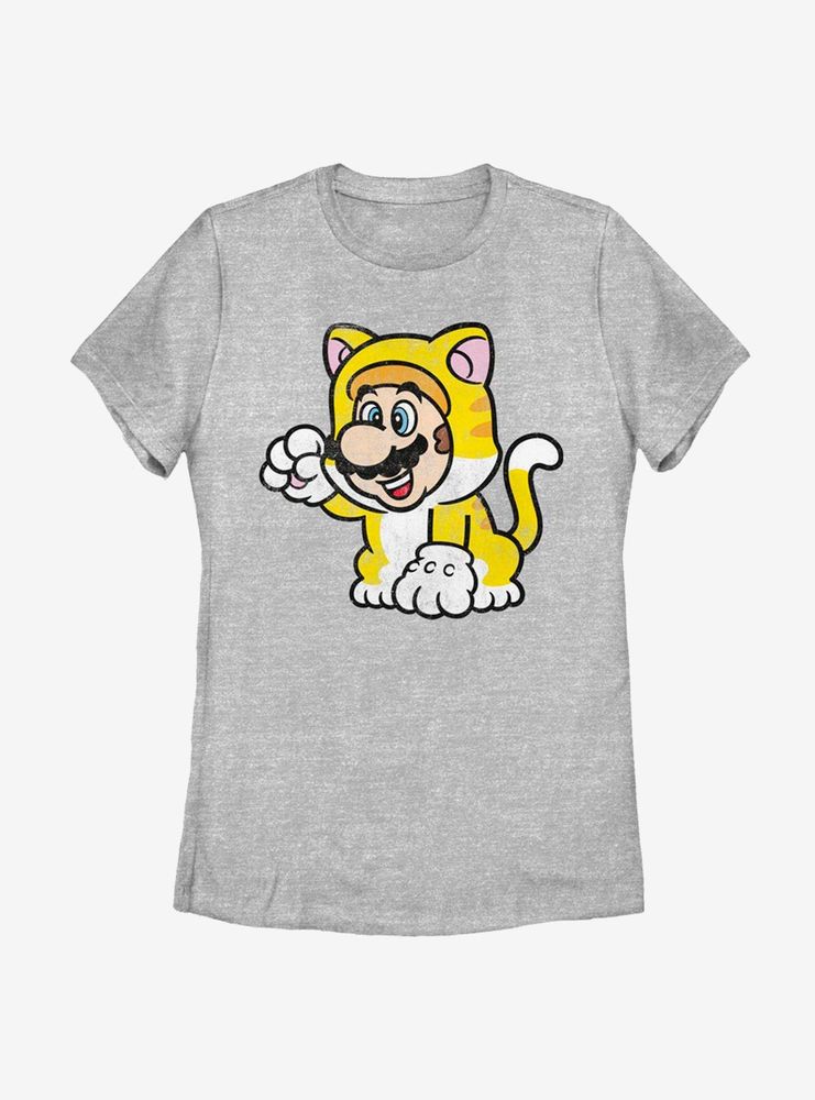 Nintendo Super Mario Cat Solo Womens T-Shirt