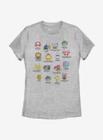 Nintendo Super Mario Kart Objects Womens T-Shirt