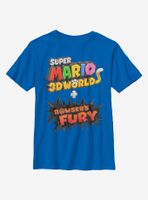 Nintendo Super Mario 3D Bowser's Fury Logo Youth T-Shirt