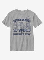 Nintendo Super Mario 3D World Collegiate Youth T-Shirt