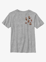 Nintendo Super Mario Lots Of Knit Pixel Bros Youth T-Shirt
