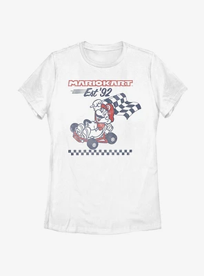 Nintendo Super Mario Retro Racing Womens T-Shirt