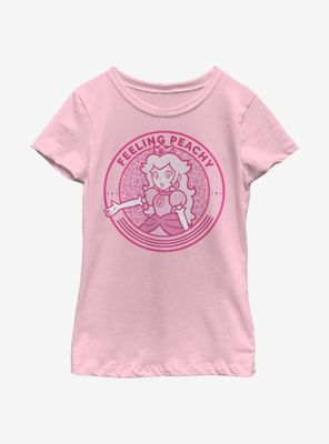 Nintendo Super Mario Cheetah Peach Youth Girls T-Shirt