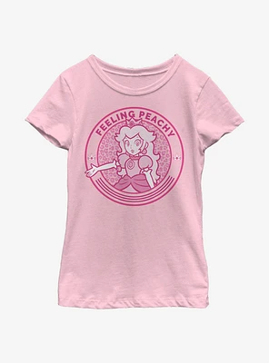Nintendo Super Mario Cheetah Peach Youth Girls T-Shirt