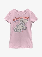 Nintendo Super Mario Peach Kart Youth Girls T-Shirt