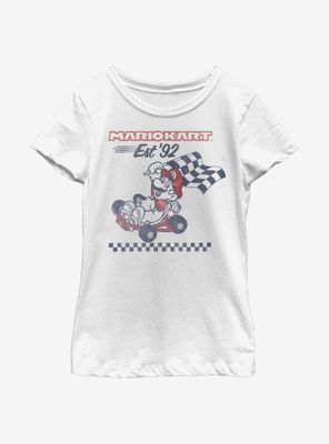Nintendo Super Mario Retro Racing Youth Girls T-Shirt