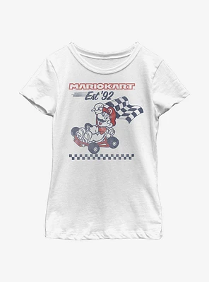 Nintendo Super Mario Retro Racing Youth Girls T-Shirt