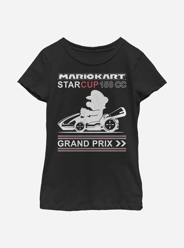 Nintendo Super Mario Star Cup Youth Girls T-Shirt
