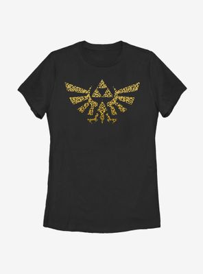 Nintendo The Legend Of Zelda Triforce Cheetah Womens T-Shirt
