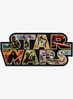 Star Wars Logo Collage Wood Wall Décor