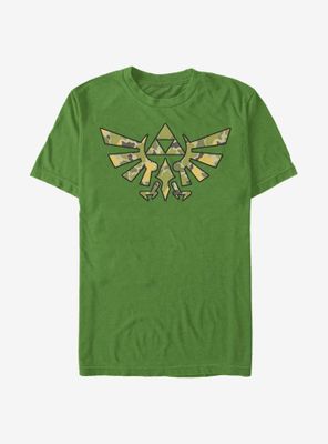 Nintendo The Legend Of Zelda Camo Crest T-Shirt