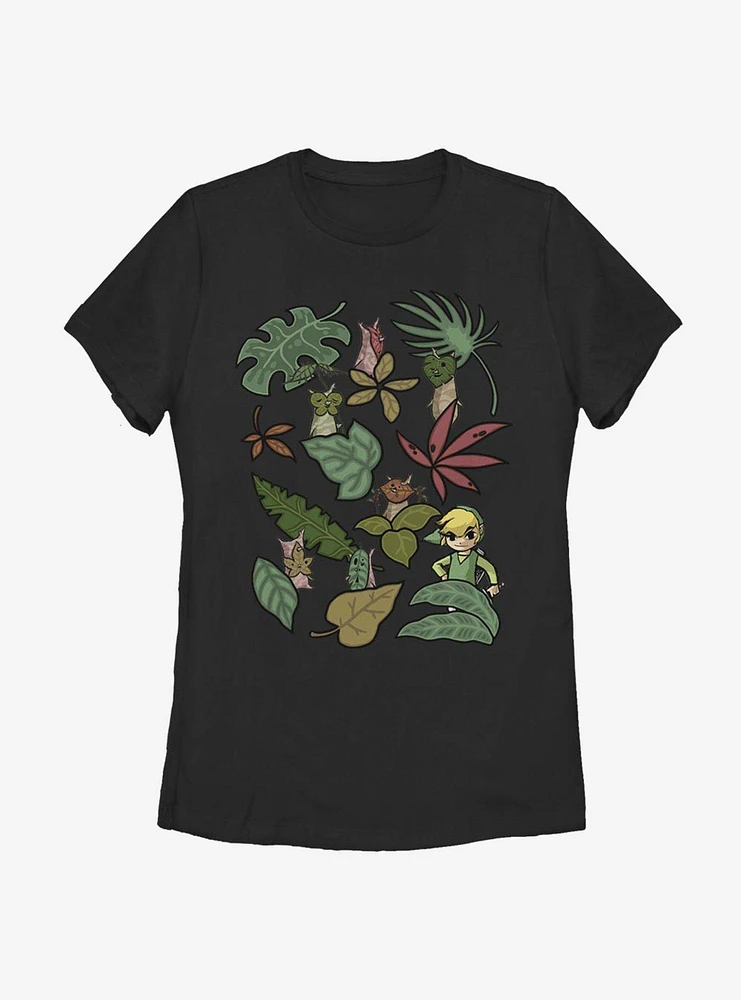 Nintendo The Legend Of Zelda Leafy Link Womens T-Shirt