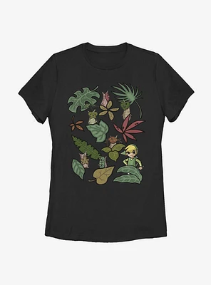 Nintendo The Legend Of Zelda Leafy Link Womens T-Shirt