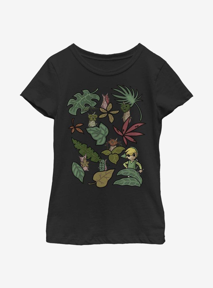 Nintendo The Legend Of Zelda Leafy Link Youth Girls T-Shirt