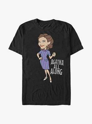 Extra Soft Marvel WandaVision Agatha All Along Cartoon T-Shirt