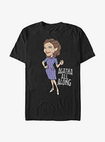 Extra Soft Marvel WandaVision Agatha All Along Cartoon T-Shirt