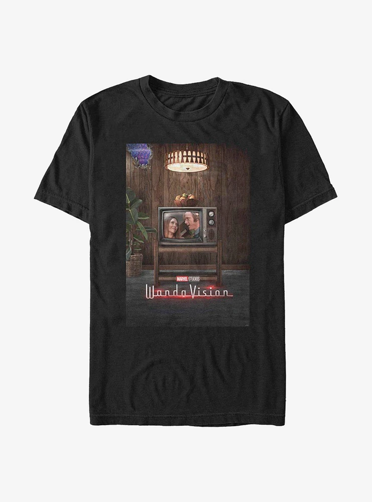 Extra Soft Marvel WandaVision WV Poster 70's T-Shirt