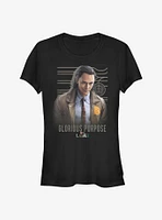 Marvel Loki Glorious Purpose Girls T-Shirt