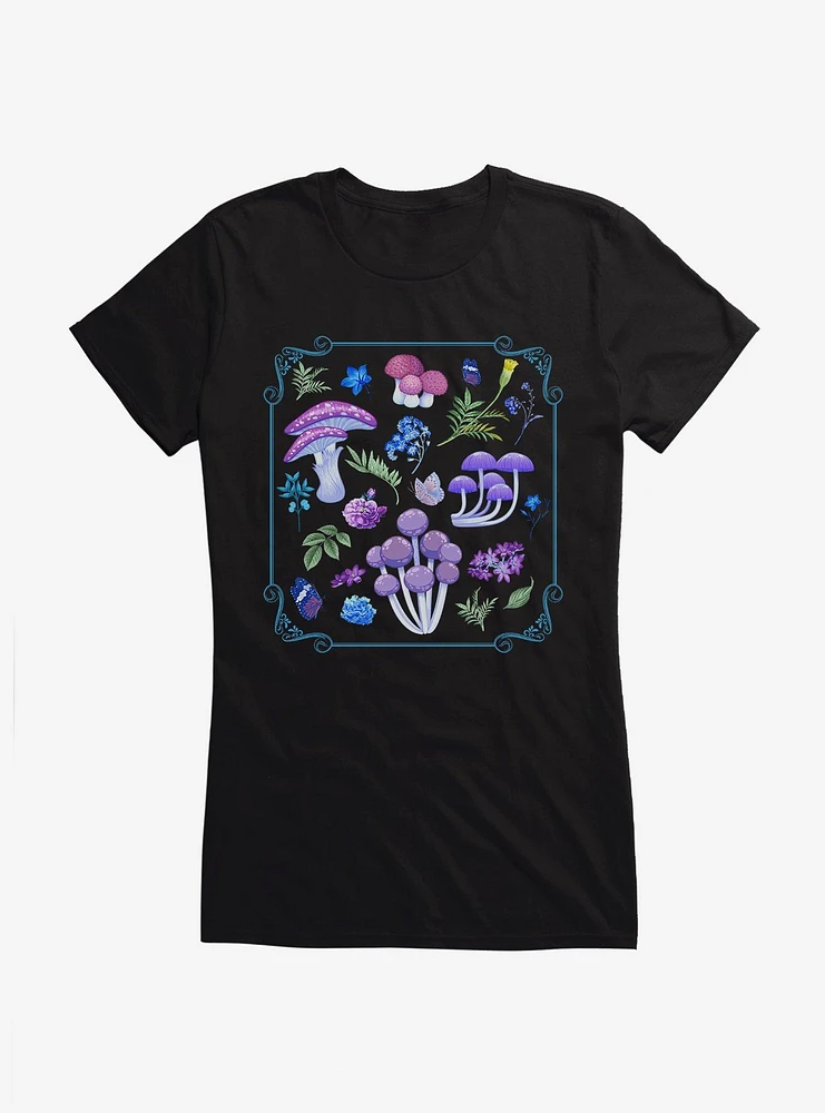 Mushroom Purple Haze Girls T-Shirt