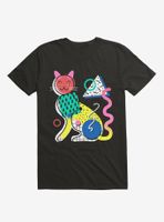 Memphis Cat Design T-Shirt