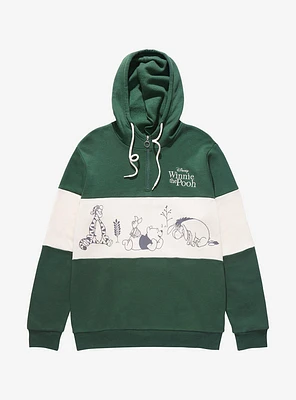 Disney Winnie the Pooh Group Panel Quarter Zip Hoodie - BoxLunch Exclusive