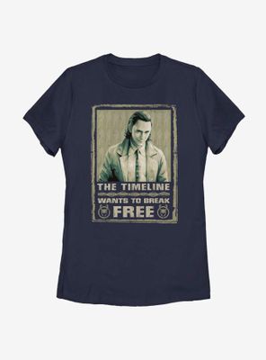 Marvel Loki Break Free Womens T-Shirt