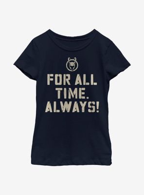 Marvel Loki For All Time Always Youth Girls T-Shirt