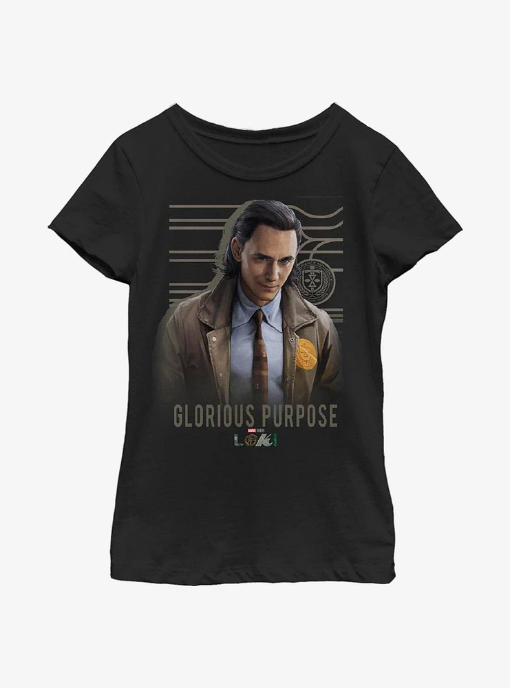 Marvel Loki Glorious Purpose Youth Girls T-Shirt