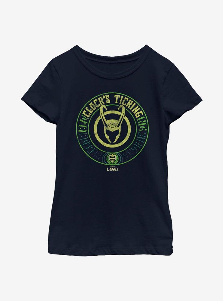 Marvel Loki Ticktock Youth Girls T-Shirt